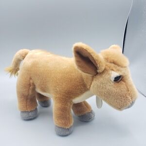 Miyoni by Aurora Plush Cow Stuffed Animal Brown 7" Neck Tag
